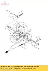 Aquí puede pedir piñón, accionado (47t) de Yamaha , con el número de pieza 4ES254471000: