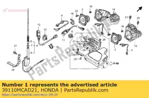 Honda 39110MCAD21 audio unit,comp - Bottom side