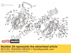 Aprilia 851195, Rollager, OEM: Aprilia 851195