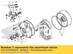 Tutaj możesz zamówić rami?, rr. Hamulec od Honda , z numerem części 43410HM8000: