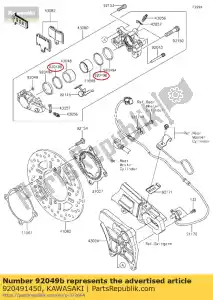 kawasaki 920491450 aceite de sello zx750-n1 - Lado inferior