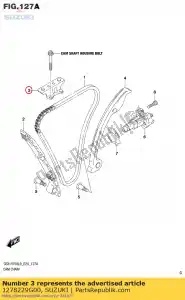 suzuki 1278229G00 przewodnik, ?a?cuch krzywkowy - Dół