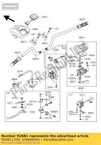 Kawasaki 920811358 resorte, bloqueo del embrague re - Lado inferior