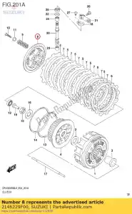 suzuki 2146229F00 disque, pression - La partie au fond