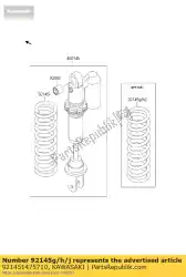 Here you can order the spring,shock,k=46. 1n/mm, from Kawasaki, with part number 921451475710: