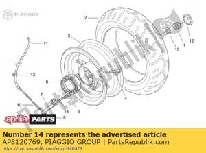 aprilia AP8120769 o-ring 114 - Bottom side