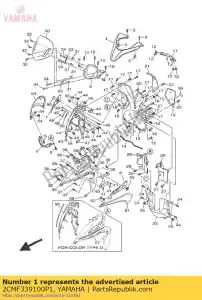 yamaha 2CMF339100P1 paneel, voorkant (1258 - Onderkant