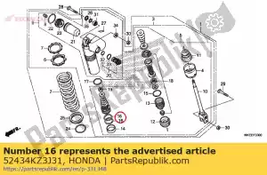 honda 52434KZ3J31 oring, 42,5x2,0 - Onderkant