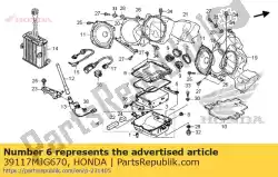 Here you can order the cover,audio box from Honda, with part number 39117MJG670: