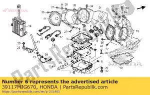 Honda 39117MJG670 cover,audio box - Bottom side