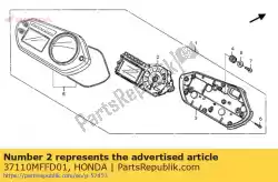 meter, snelheid en toerental van Honda, met onderdeel nummer 37110MFFD01, bestel je hier online: