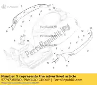 57747300ND, Piaggio Group, Terminal lewy     , Nowy