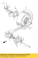 6941227A00, Suzuki, distanziatore, cal.brkt suzuki gsx r750 r1100 r750x r750r 750 1100 , Nuovo