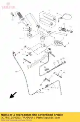 Qui puoi ordinare manico dello stelo da Yamaha , con numero parte 3C7F61264000: