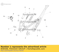 Aprilia 858508, Cavalletto laterale, OEM: Aprilia 858508