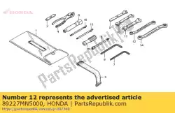 Here you can order the wrench, eye, 10x12 from Honda, with part number 89227MN5000: