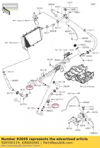 kawasaki 920550114 ring-o,20.8x2.4 zr1000b7f - Bottom side