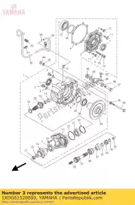 yamaha 1XDG61520000 housing, bearing - Bottom side