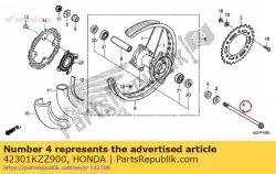 Tutaj możesz zamówić o?, rr. Ko? O od Honda , z numerem części 42301KZZ900: