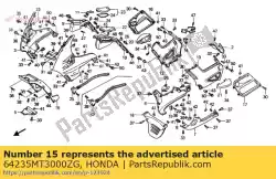 Here you can order the no description available at the moment from Honda, with part number 64235MT3000ZG: