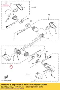 yamaha BS28332000 przednie ?wiat?o kierunkowskazów - Dół