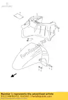 5311149F00YC2, Suzuki, guardabarros uh125 / k2 suzuki uh burgman  uh125 125 , Nuevo