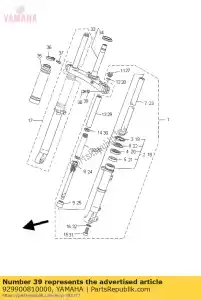 yamaha 929900810000 ybs67-8 arandela, resorte - Lado inferior