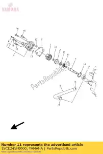 yamaha 1SCE245F0000 cuscinetto, pompa dell'acqua - Il fondo