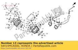 Ici, vous pouvez commander le bouton, l. Couverture de poche o auprès de Honda , avec le numéro de pièce 64414MCA000: