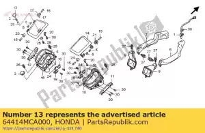 Honda 64414MCA000 botão, l. capa de bolso o - Lado inferior