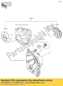 Kawasaki 670b2020 o-ring - Lato sinistro