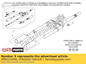 Piaggio Group AP8223098 bouchon de manchon - La partie au fond