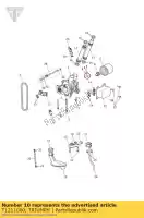 T1211000, Triumph, mouw. oliestraal, zuiger triumph daytona 675 from vin 381275 daytona 675 up to vin 381274 daytona 675 vin 381275 to vin 564947 daytona 955i 132513 > rocket iii touring rocket iii, classic & roadster street triple street triple from vin 560477 street triple r street triple , Nieuw