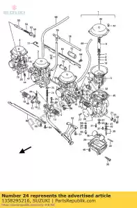 suzuki 1358295216 porca, acelerador ro - Lado inferior