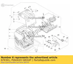 Piaggio Group 674301 spring - Bottom side