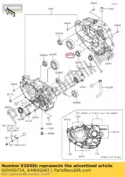 kogellagers, 30x72x19 bx250aef van Kawasaki, met onderdeel nummer 920450754, bestel je hier online: