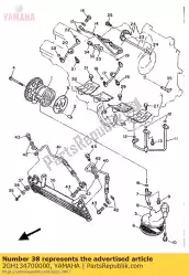 Ici, vous pouvez commander le refroidisseur d'huile assy auprès de Yamaha , avec le numéro de pièce 2GH134700000: