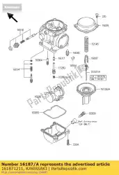 Here you can order the needle-jet from Kawasaki, with part number 161871211: