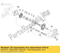 842917, Piaggio Group, Aluminium koppelingstrommel aprilia gilera  gp mana na srv zapm55103, zd4m55104, zapm55104 zd4rc000, zd4rca00, zd4rc001, zd4rcc00 zd4rcb00, zd4rcc01, zd4rce00 800 850 2007 2008 2009 2010 2011 2012 2016 2017 2018 2019, Nieuw