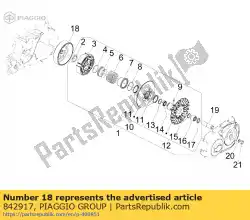 Here you can order the aluminium clutch drum from Piaggio Group, with part number 842917: