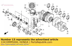 honda 13433MM5000 colletto, distanza - Il fondo