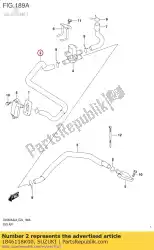 Ici, vous pouvez commander le tuyau, 2ème valve d'air avant auprès de Suzuki , avec le numéro de pièce 1846118K00: