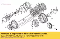 22120MM8000, Honda, midden, koppeling honda vt shadow c ace c2 vt1100c 1100 , Nieuw