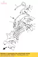 5AJ2161010MV, Yamaha, garde-boue arrière comp. yamaha xv 125, Nouveau