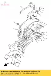 Ici, vous pouvez commander le garde-boue arrière comp. Auprès de Yamaha , avec le numéro de pièce 5AJ2161010MV: