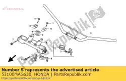 Qui puoi ordinare tubo, maniglia dello sterzo da Honda , con numero parte 53100MAG630: