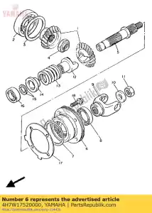 yamaha 4H7W17520000 compensación de vivienda - Lado inferior