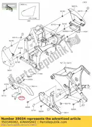 Tutaj możesz zamówić wzmocni? Vn900b6f od Kawasaki , z numerem części 350340082: