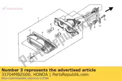 base comp., achterlicht van Honda, met onderdeel nummer 33704MBZG00, bestel je hier online: