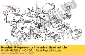 Honda 64164ML7921 tapa, l tapón - Lado inferior